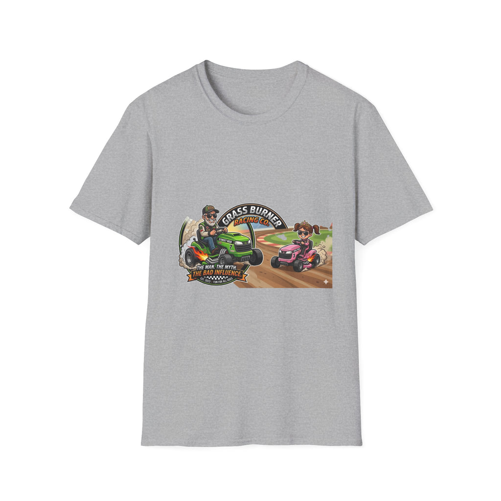 Racing Lawn Mowers T-Shirt - "Grass Burner" Off-Road Mower Racing Tee