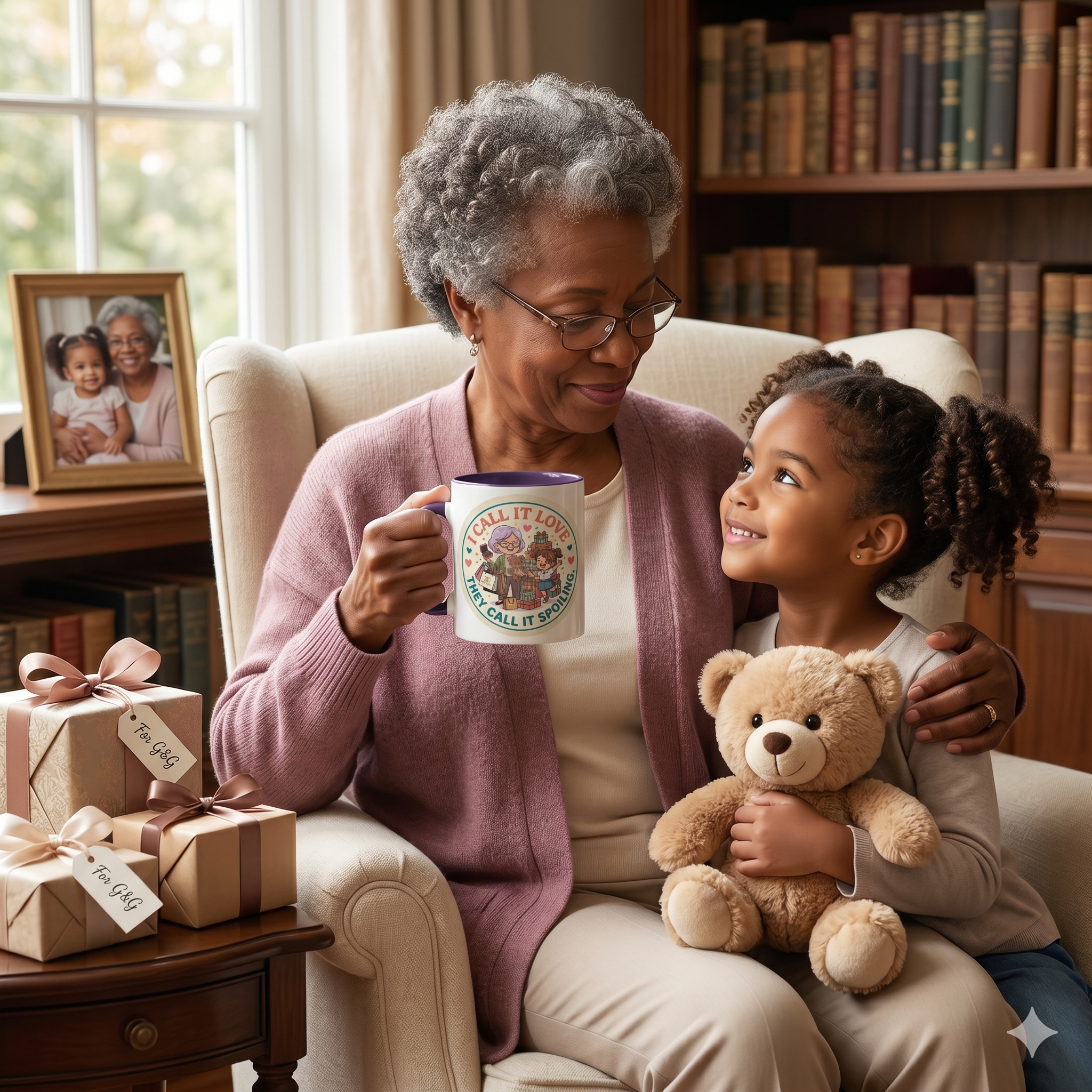 Coffee Mug — “I Call It Love, They Call It Spoiling” Grandmother Gift Mug