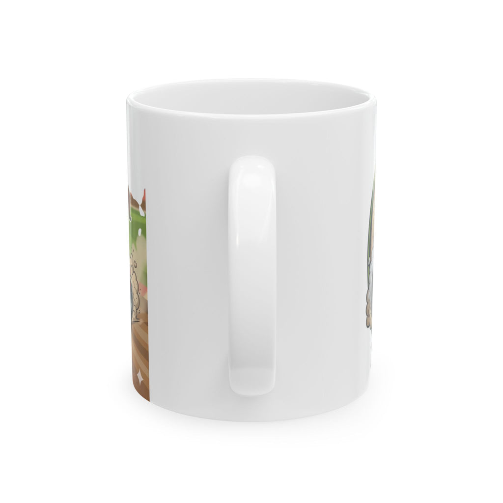 Grass Burner Racing Co. Ceramic Mug – Lawn Mower Racing Design (11oz, 15oz)