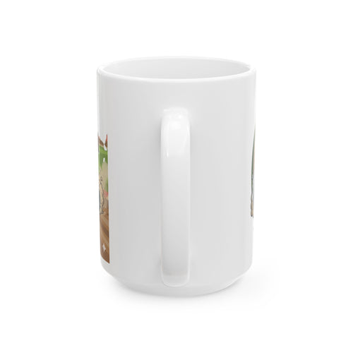 Grass Burner Racing Co. Ceramic Mug – Lawn Mower Racing Design (11oz, 15oz)